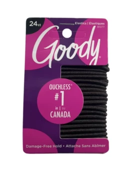 GOODY ELASTIC HAIR TIES 24 COUNT