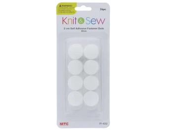 FASTENER DOTS-WHITE 2PC