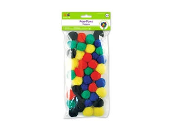 POM POMS 40 PACK 1.25 INCH