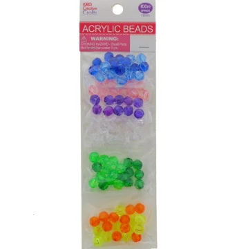 ACRYLIC BEADS 10 MM 100 PC XXX