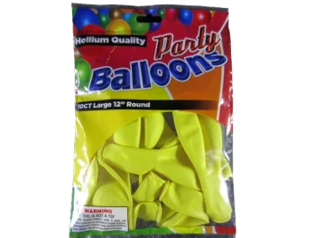 BALLOONS YELLOW12IN