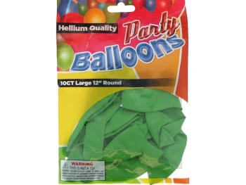 Lime Green 12 In Large Latex Party Balloons 5 Count