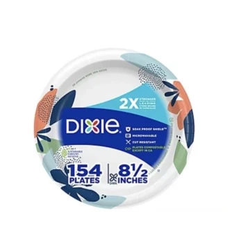 DIXIE 154 PLATES 8.5 INCH
