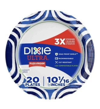 DIXIE ULTRA 20 PLATES 10 INCH