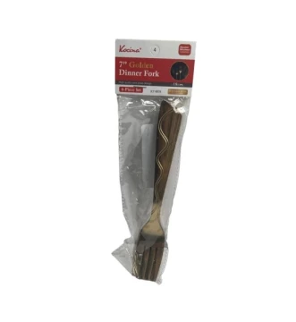 7 INCH GOLDEN DINNER FORK 6 PCS