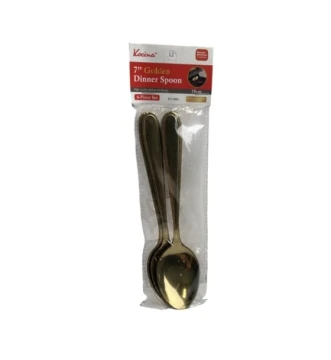 7 INCH GOLDEN DINNER SPOON 6 PCS