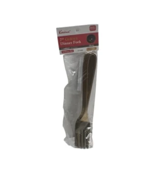 7 INCH GOLDEN DINNER FORK 6 PCS