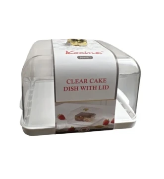 CLEAR CAKE DISH WITH LID