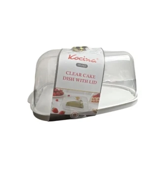 CLEAR CAKE DISH WITH LID