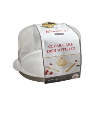 CLEAR CAKE DISH WITH LID