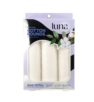 NATURAL COTTON ROUNDS 300 PACK