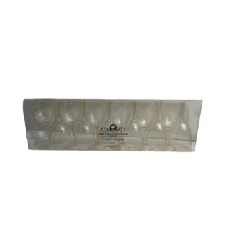 FANCY FEAST DISHWARE GOLD 12 COUNT WINE GLASS 3.5 OZ