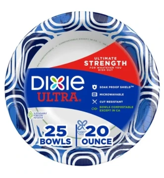 DIXIE 25 BOWLS 20 OZ