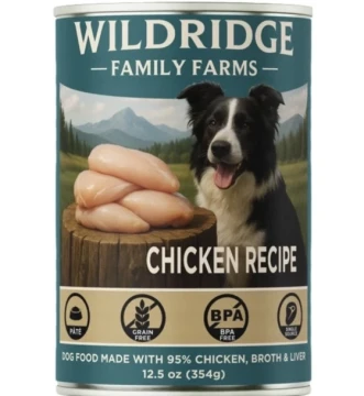 WILDRIDGE FAMILY FARMS CHICKEN RECIPE 12.5 OZ  DOG FOO