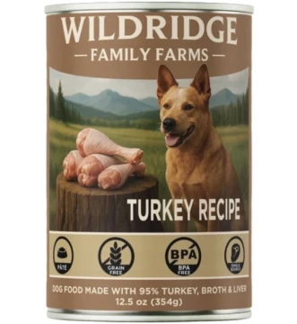 WILDRIDGE FAMILY FARMS TURKEY RECIPE 12.5 OZ DOG FOOD