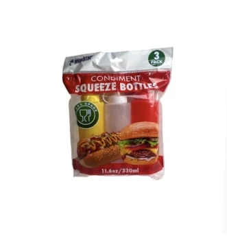 CONDIMENT SQUEEZE BOTTLES 3 PACK
