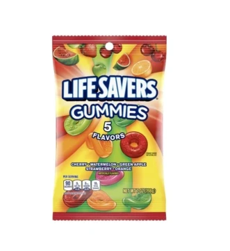 3.49 LIFE SAVERS GUMMIES 5 FLAVORS 7 OZ