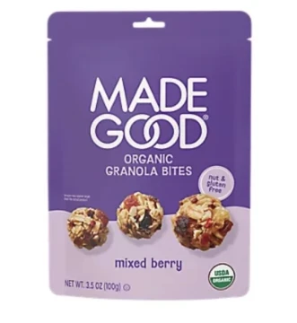 3.49 MADE GOOD ORGANIC GRANOLA BITES MIXED BERRY 3.5 OZ