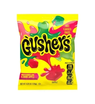 GUSHERS WATERMELON AND SOUR APPLE 4.25 OZ