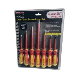 DUAL TYPE SCREWDRIVER SET 7 PCS