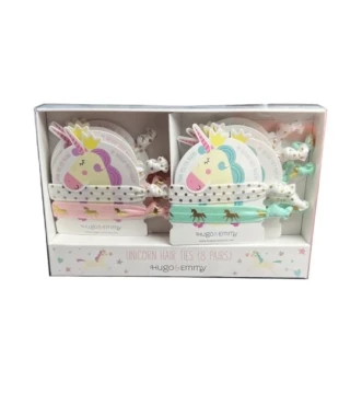 UNICORN HAIR TIES 8 PACK