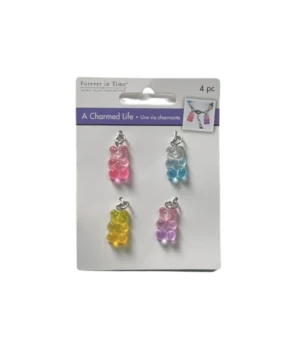 2.49 ASSORTED CHARMS 4PC BEAR