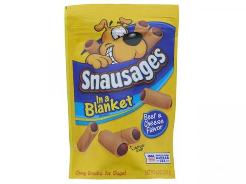 Snausages in discount a blanket