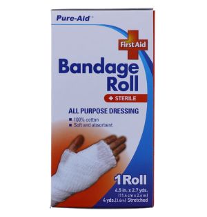 BANDAGE ROLL 1 ROLL 4.5 INCH X 2.7 YARDS  