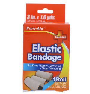 ELASTIC BANDAGE 3 INCH X 1.6 YARDS  