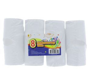 MINI BAMBOO CUP WHITE 8 COUNT  