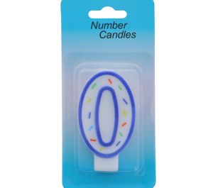 NUMERAL 0 BIRTHDAY CANDLE  