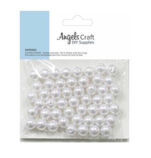 PEARL BEADS WHITE 100 PCS  