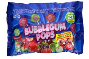 ARCOR BUBBLE GUM POPS  