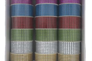 DECORATIVE RHINESTONE ROLL  