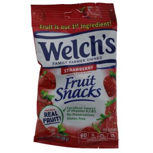 WELCHS STRAWBERRY FRUIT SNACKS 