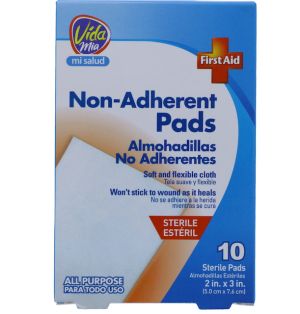 NON-ADHERENT PAD 2 X 3 INCH 10 COUNT  xxx