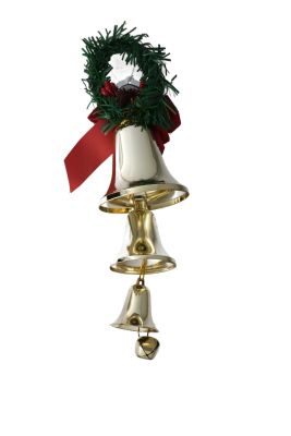 1.99 BELL DOOR HANGER W/ BERRIES 3BELLS 1JB (ROYAL)