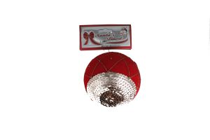 1.99 BALL VELVET1PC 10CM RED