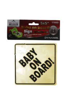 BABY ON BOARD SIGN  