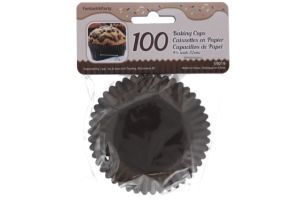 BROWN CUP CAKE LINER 100 PACK  