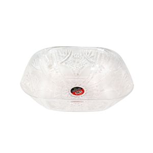 CLEAR PLASTIC SQUARE BOWL  