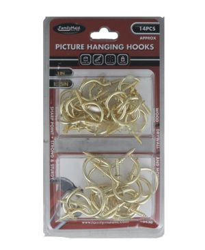 2.49 PICTURE HANGING HOOKS 25 PC 