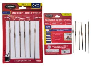 1.99 CROCHET SET 6 PC ASST