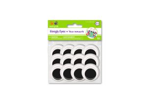 BLACK GOOGLY EYES 28MM  