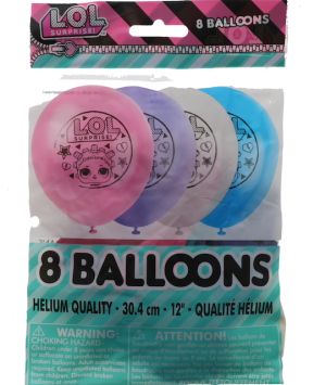 LOL SURPRISE BALLOONS 8 PACK  XXX