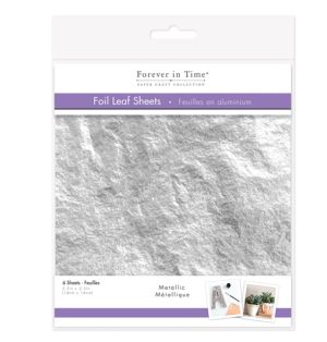 SILVER METALLIC FOIL LEAF SHEETS  