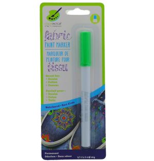 1.99 NEON GREEN FABRIC PAINT PERMANENT MARKER XXX  