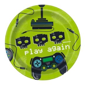 GAMER BIRTHDAY 7 INCH PLATE  