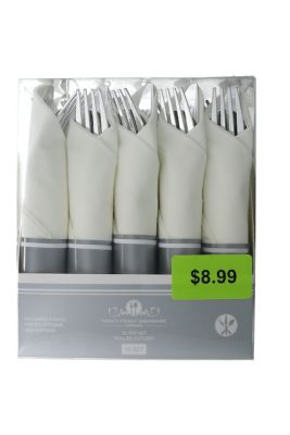 8.99 SILVER FANCY FEAST DISHWARE  