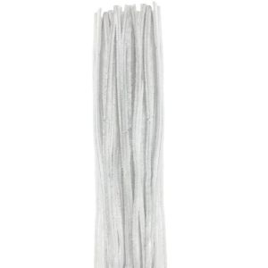 WHITE CHENILLE STEM  